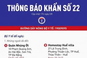 THÔNG BÁO KHẨN SỐ 22