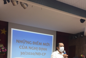 TẬP HUẤN VĂN THƯ – LƯU TRỮ, CẬP NHẬT NHỮNG ĐIỂM MỚI CỦA NGHỊ ĐỊNH 30/2020/NĐ-CP