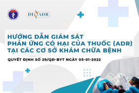 TRIỂN KHAI QUYẾT ĐỊNH 29/QĐ-BYT NGÀY 05/01/2022 CỦA BỘ Y TẾ V/V BAN HÀNH HƯỚNG DẪN GIÁM SÁT PHẢN ỨNG CÓ HẠI CỦA THUỐC (ADR) TẠI CÁC CƠ SỞ KHÁM BỆNH, CHỮA BỆNH